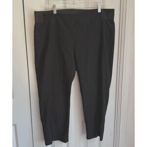 Simply Vera Wang Black Dress Sz 18 Stretch Waist Capris Pull On Comfort Business